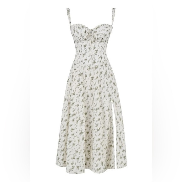 HOUSE OF CB 'Carmen' Garden Print Bustier Sundress - Picture 5 of 6